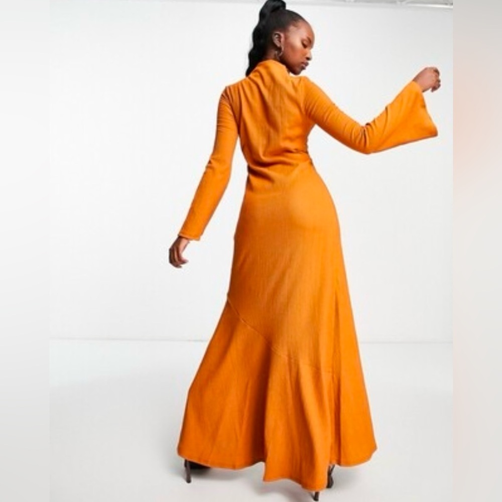 ASOS Orange Maxi Dress - Picture 2 of 7